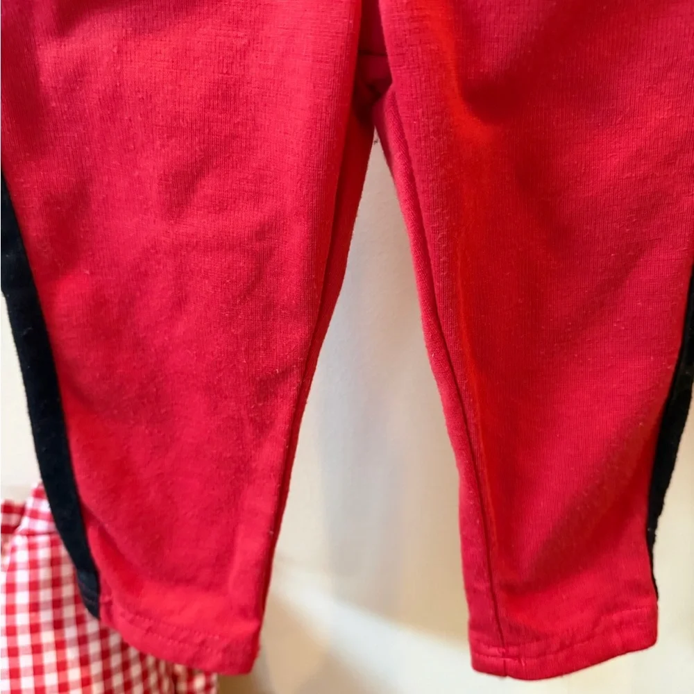 French Toast Toddler Girls Red and Black Pants Size 2T
